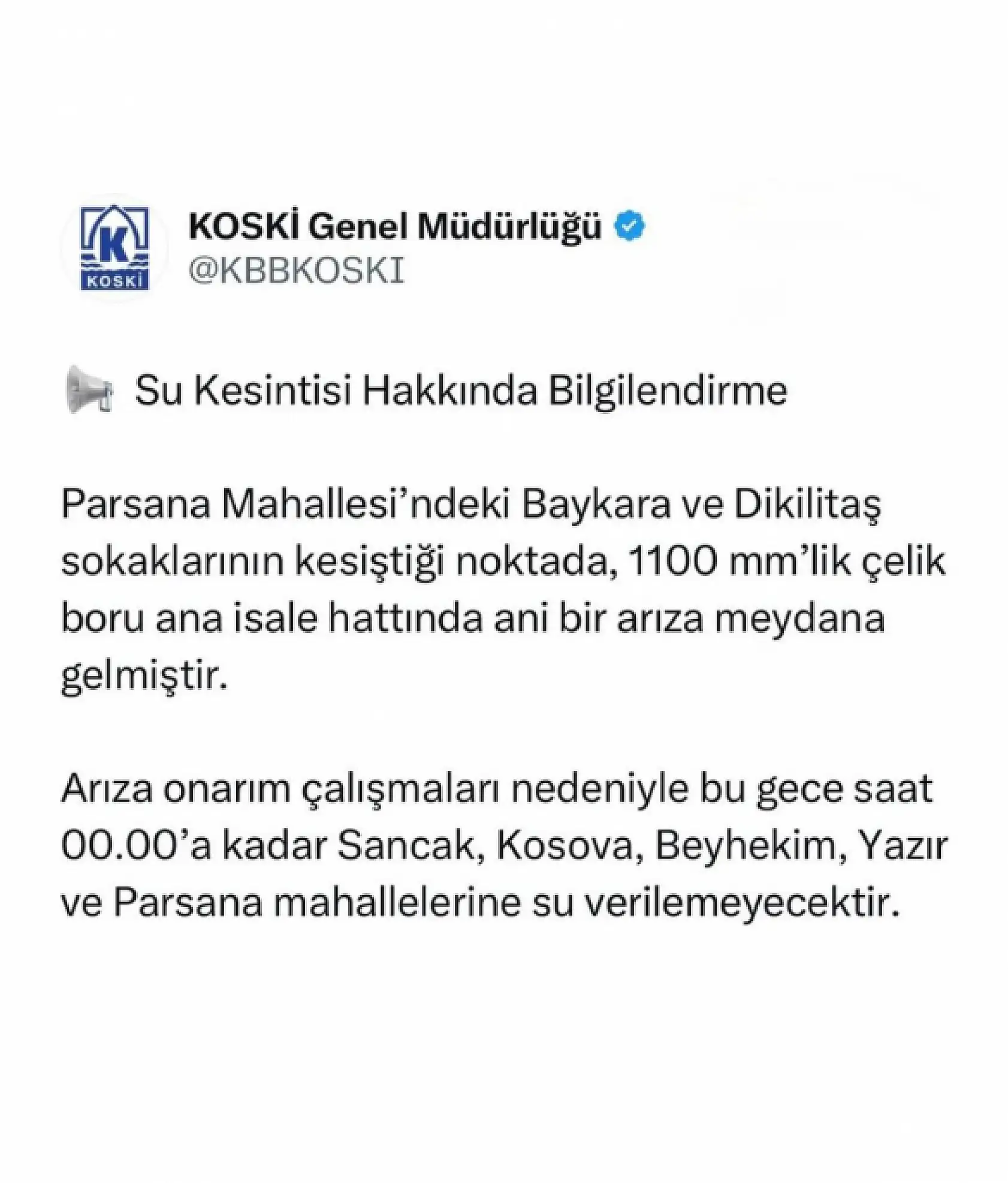Konya'da dev hatta arıza! Merkezdeki 5 mahallede o saate kadar su olmayacak!