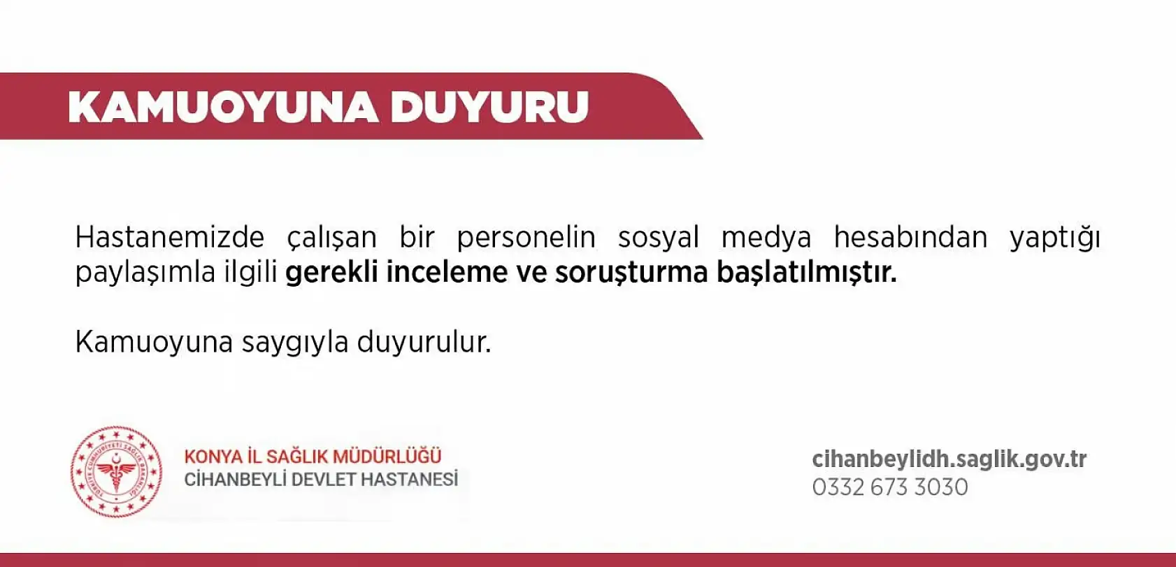 Konya'da sağlık çalışanından skandal paylaşım! Hastalar hakkında söyledikleri 'pes' dedirtti!