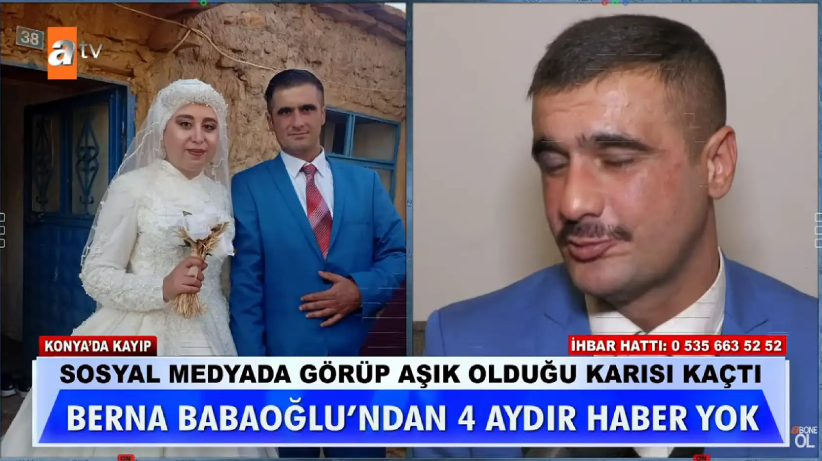 Konya'da sosyal medyada başlayan evlilik Müge Anlı'da bitti!