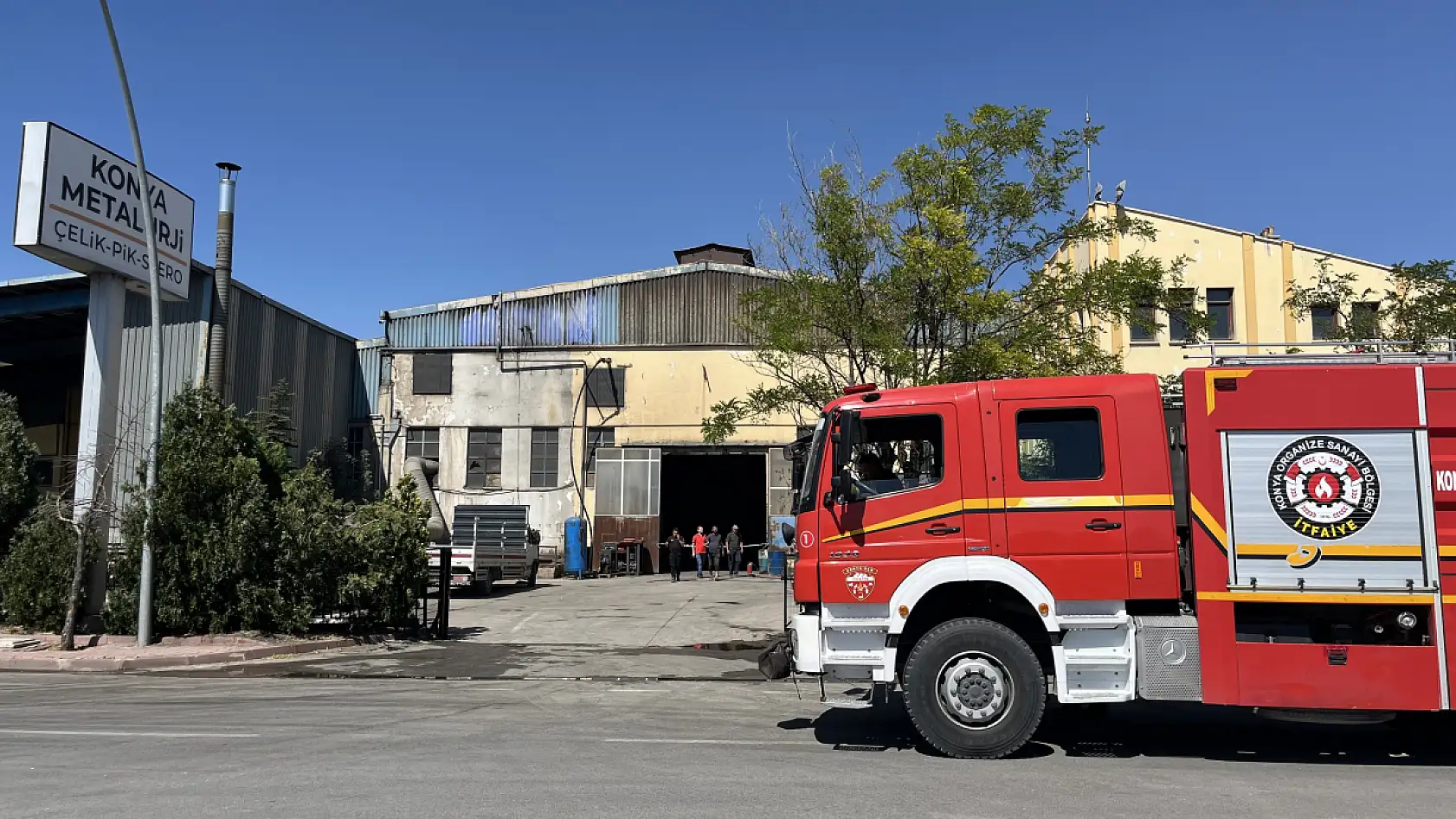Son dakika! Konya Organize Sanayi'de patlama oldu! Bölge güvenlik çemberine alındı