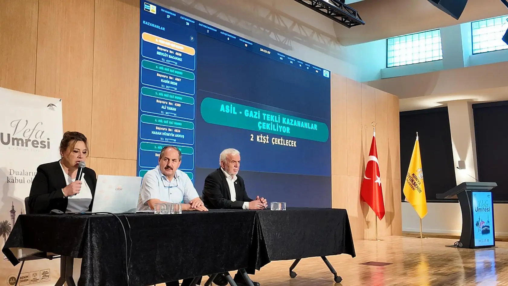 Konya'da Vefa Umresi heyecanı! Kutsal topraklara gidecek isimler belli oldu