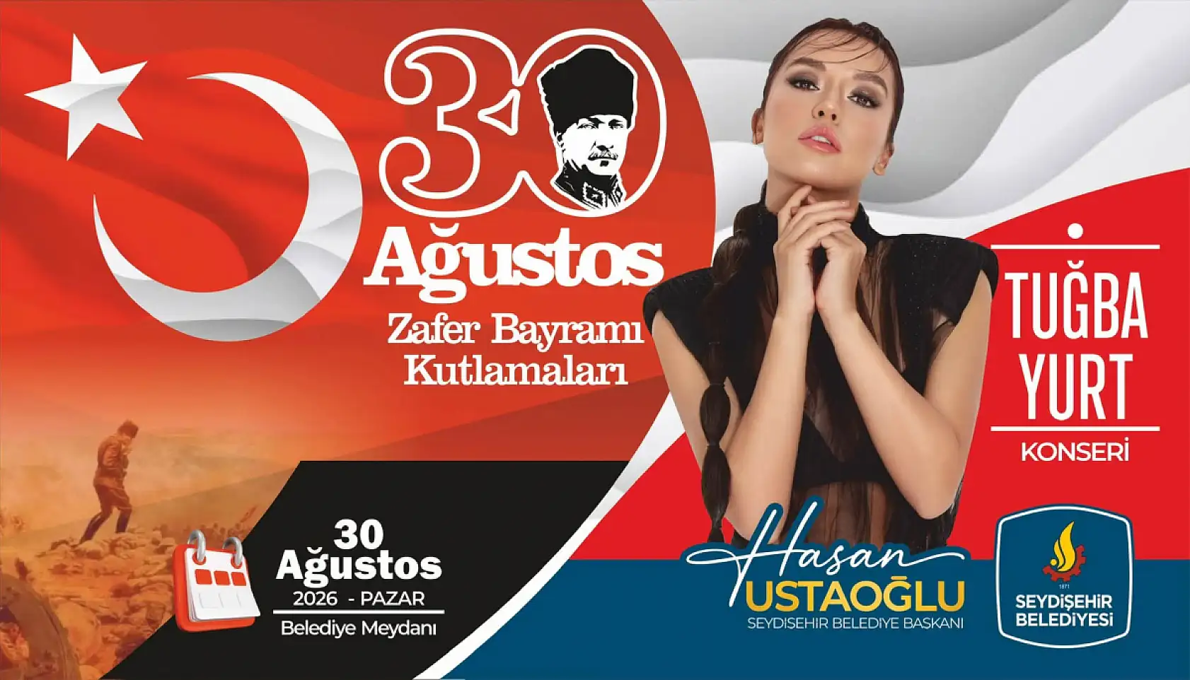 Konya'da Zafer Bayramı coşkusu 2 gün sürecek! Ücretsiz konserler, fener alayı...