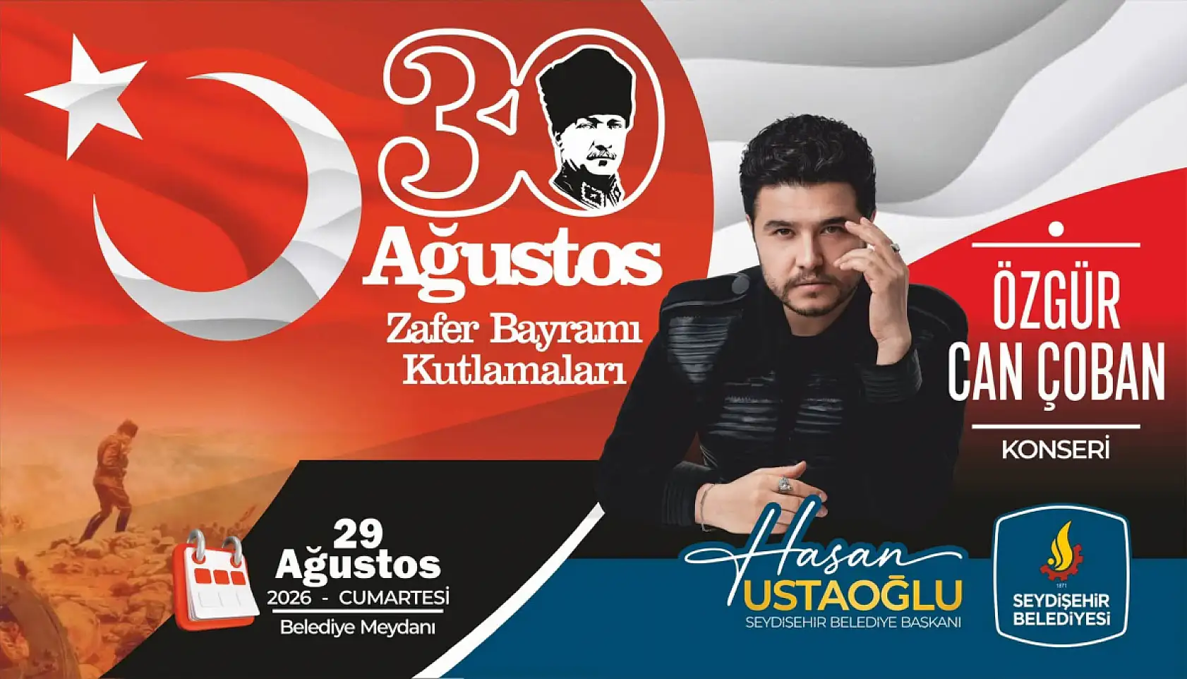 Konya'da Zafer Bayramı coşkusu 2 gün sürecek! Ücretsiz konserler, fener alayı...
