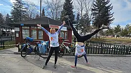 Beyşehir'in misafirperverliği Belçikalı gezginlere moral oldu