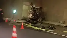 Demirkapı Tüneli'nde feci kaza: Yaşlı çift hayatını kaybetti