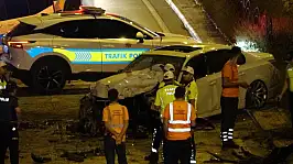 Konya'da caddede dehşet anları! 2 otomobil çarpıştı: Yaralılar var