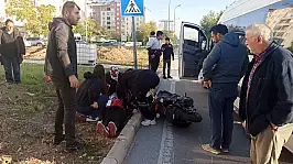 Konya'da korkutan kaza: Motosiklet sürücüsü yaralandı!