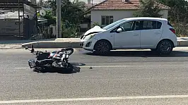 Konya'da otomobil motosiklete çarptı: 1 ağır yaralı!