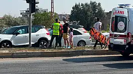 Konya'da otomobiller birbirine girdi! 2 yaralı