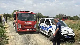 Konya'da arazide çıkan yangın korkuttu! Facianın eşiğinden dönüldü!
