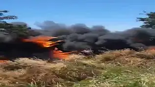 Konya'da dehşet anları! Dev tanker devrilip alev topuna döndü