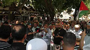 Konya'da Filistin Konvoyu'na destek açıklaması