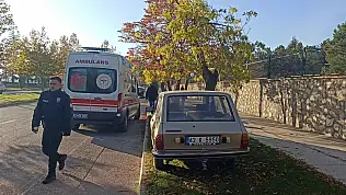 Konya'da otomobil ağaca çarptı: 1 yaralı!