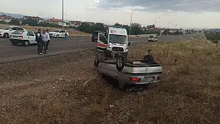 Konya'da şaka gibi olay! Hastaneden çıktı, dönüş yolunda kaza yaptı!
