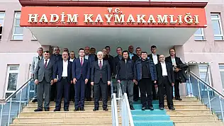 Vali Akın Hadim'de yatırım mesaisinde: Halkın huzuru ve güveni önceliğimiz