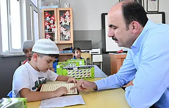 Başkan Altay, Kur'an Kursu'nda öğrencilerle buluştu