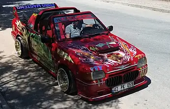 Konya'da bu araç ustasının elinde Şimşek McQueen'e dönüştü!