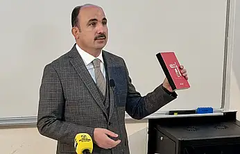 Konya'da, Gazze'deki soykırım için anlamlı çalışma! Başkan Altay eseri anlattı
