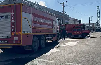 Konya'da korkutan depo yangını: İtfaiye seferber oldu!