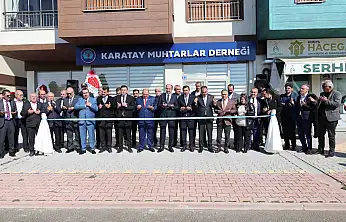 Konya'da muhtarlara yeni hizmet binası! Açılışı protokol yaptı