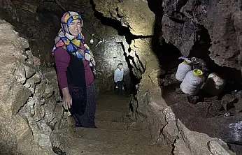 Konya'da yeraltında doğal buzdolabı! Bu mağaradan lezzet çıkıyor