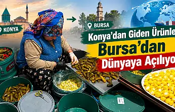 Konya'dan Giden Ürünler Bursa'dan Dünyaya Açılıyor