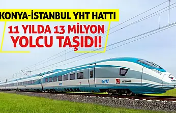 Konya-İstanbul YHT Hattı 11 Yılda 13 Milyon Yolcu Taşıdı!
