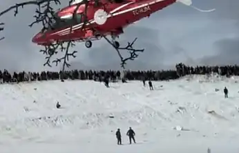Konya'nın kayak merkezinde korkutan kaza! Hava ambulansı devreye girdi