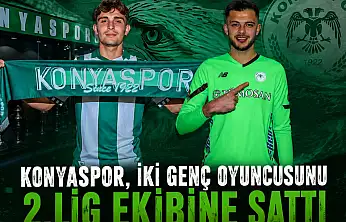 Konyaspor, iki genç oyuncusunu 2.lig ekibine sattı