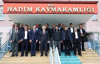 Vali Akın Hadim'de yatırım mesaisinde: Halkın huzuru ve güveni önceliğimiz