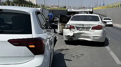 Konya'da 6 araç birbirine girdi! Zincirleme kazada yaralı var