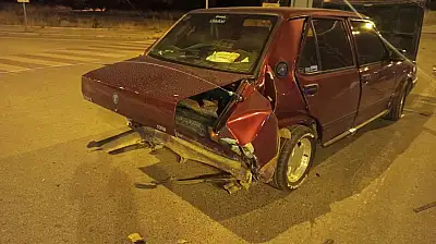 Konya'da korkunç kaza! 2 otomobil birbirine girdi! Yaralılar var