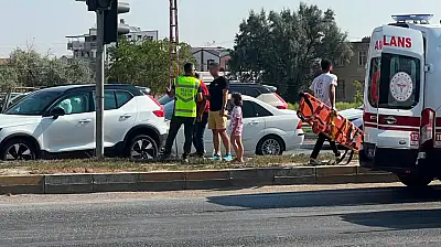 Konya'da otomobiller birbirine girdi! 2 yaralı