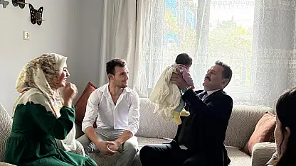 Evlilik kredisiyle yuva kuran çifte bakanlıktan bebek ziyareti!