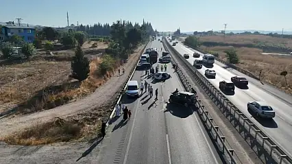 Mazot ortalığı savaş alanına çevirdi: 10 araç birbirine girdi!