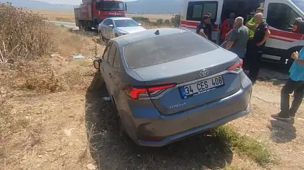 Otomobil yoldan çıktı: 1 yaralı