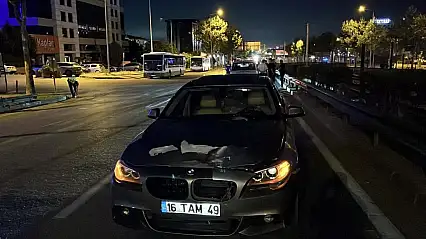 Sanayi Caddesi'nde korkunç kaza! Karşıdan karşıya geçen adama otomobil çarptı