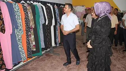 Konya'da kadınların el emeği ürettiği ürünler sergide toplandı