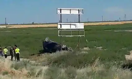 Konya'da kaza: Kontrolden çıkan otomobil takla attı!