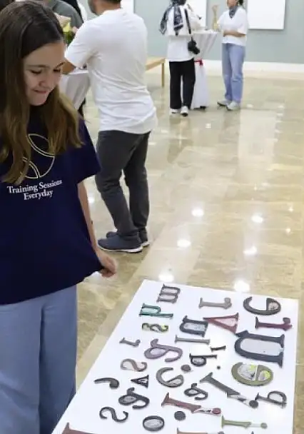 Harfler sanata dönüştü