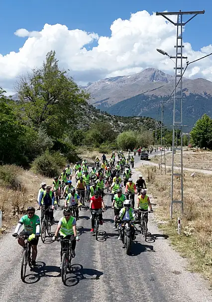 Konya'da tarih ve doğa rotalarında pedal çevrildi