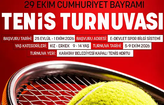 Karatay'da Cumhuriyet Bayramı coşkusu kortlara taşınacak