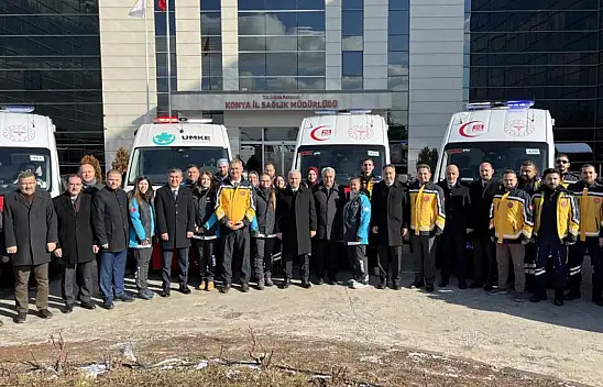 Konya 112 acil servis ağı genişliyor! Filoya 14 yeni araç eklendi!