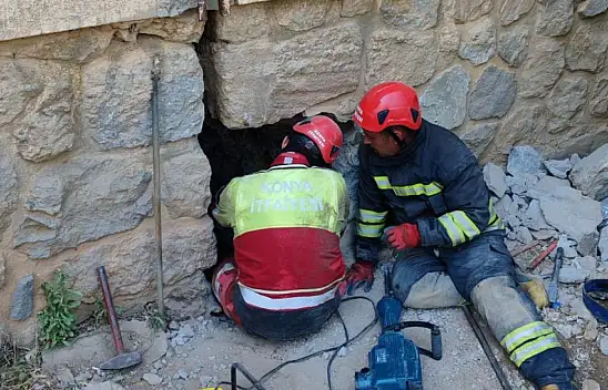 Konya'da 9 saat süren mucize kurtuluş!