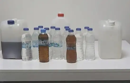 Konya'da bidonlar dolusu sahte alkol ele geçirildi