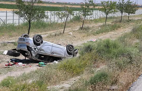 Konya'da bir aileyi yıkan dehşet kaza! Takla atan otomobilde 8 yaşındaki çocuk öldü!