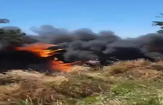 Konya'da dehşet anları! Dev tanker devrilip alev topuna döndü