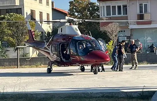 Konya'da hava ambulansı kalp krizi geçiren hasta için havalandı!