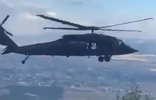 Konya'da kayalıklardan düşen kadına askeri helikopterli operasyon!