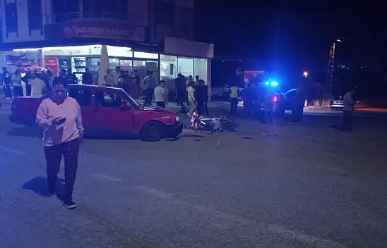 Konya'da korkunç kaza! Otomobil ile motosiklet çarpıştı: 3 yaralı